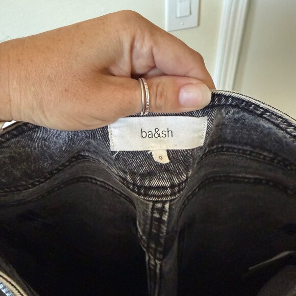 Ba&Sh Womens Cotton Acid Washed Jeans Distressed Gray Size 0 US 2 - Picture 6 of 8